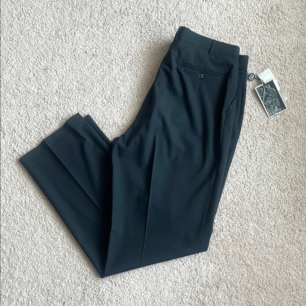 Sean John Black Dress Pants with Classic Cut (Size: 36x34)
